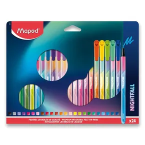 Markery dla dzieci Maped Color'Peps Deco Nightfall 24 kolory